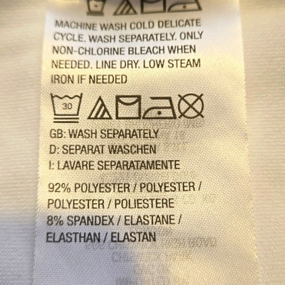 Susan Graver Short Sleeve White-Liquid Knit Top Women size L - Picture 5 of 8